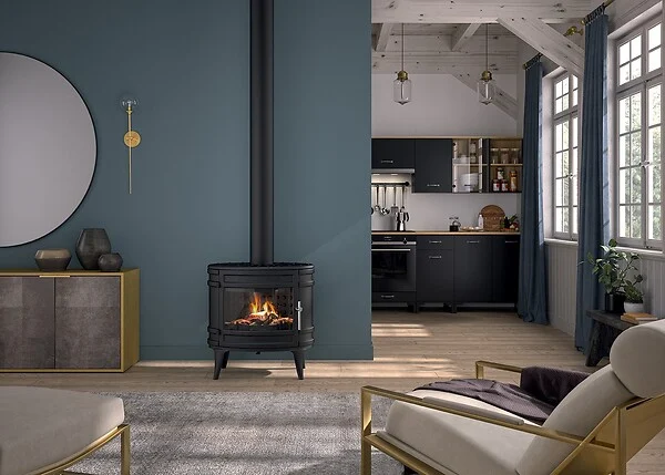 Poêle à bois Invicta Mandorin Fonte Anthracite – Image 2